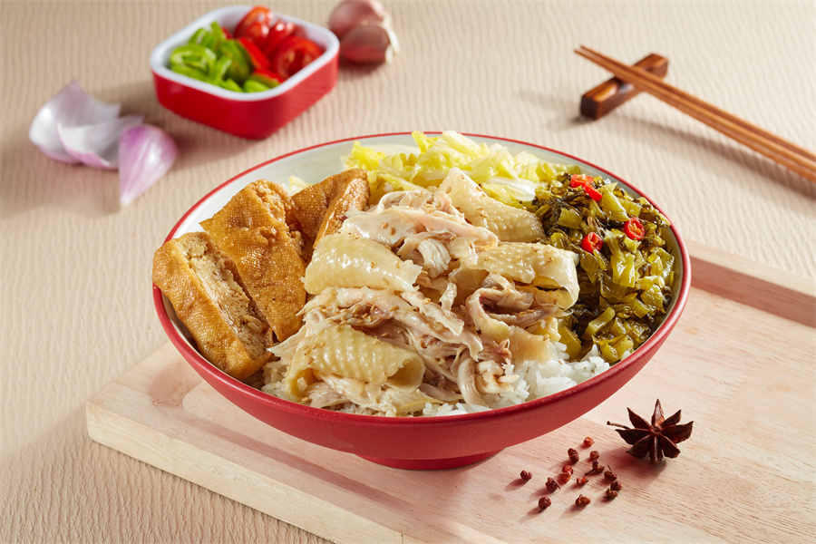 咸香手撕鸡饭