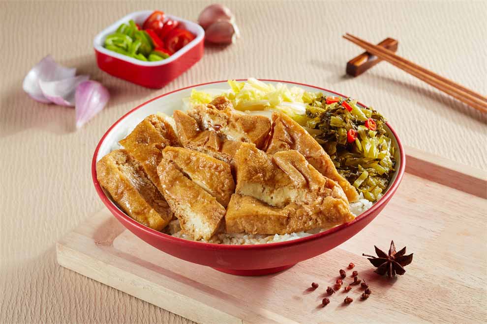 潮卤豆干饭